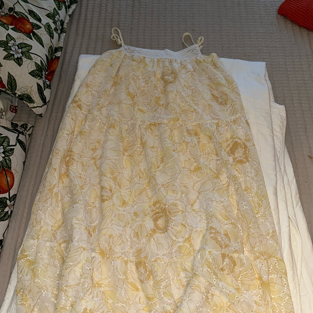 Tiered ankle length dress